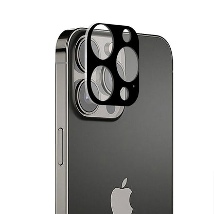 Techsuit Rear Camera Protective Film for Apple iPhone 13 Pro Max / 13 Pro, Tempered Glass, Black