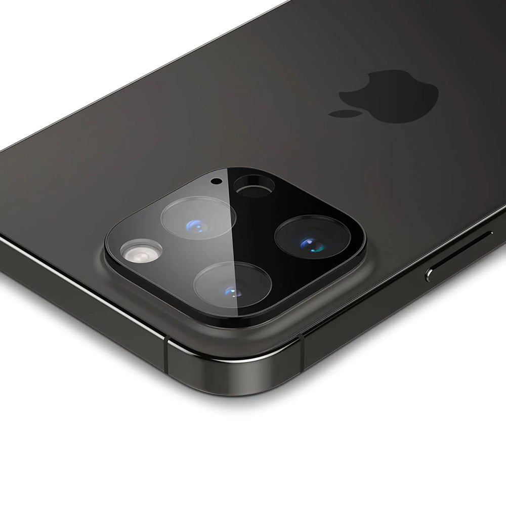 Techsuit Rear Camera Protective Film for Apple iPhone 14 Pro Max / 14 Pro, Tempered Glass, Black
