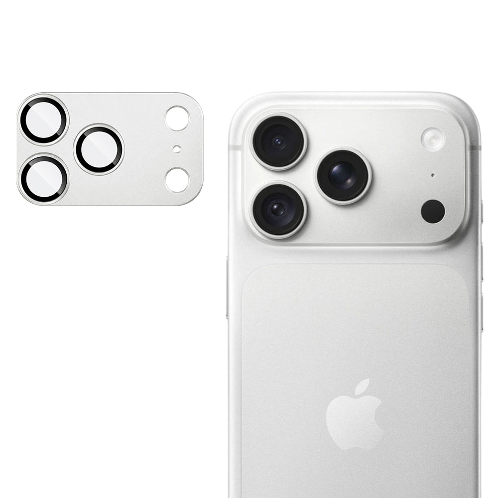 Techsuit Rear Camera Protector for Apple iPhone 18 Pro Max, Tempered Glass, Silver