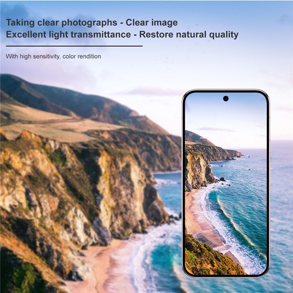 Techsuit Rear Camera Protective Film for Google Pixel 10 Pro XL, Tempered Glass, Black