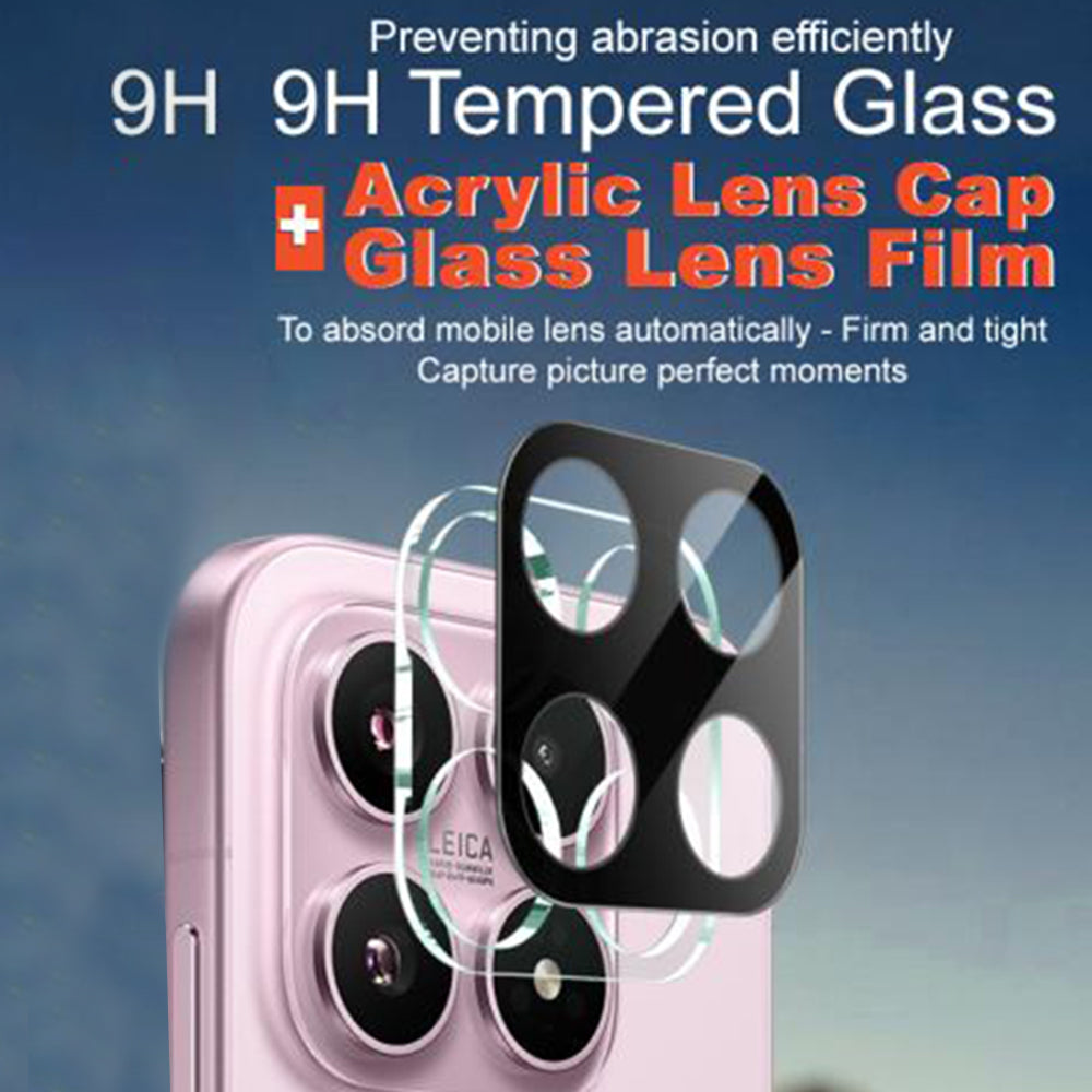 Techsuit Rear Camera Protection Film for Xiaomi 17, Tempered Glass, Black