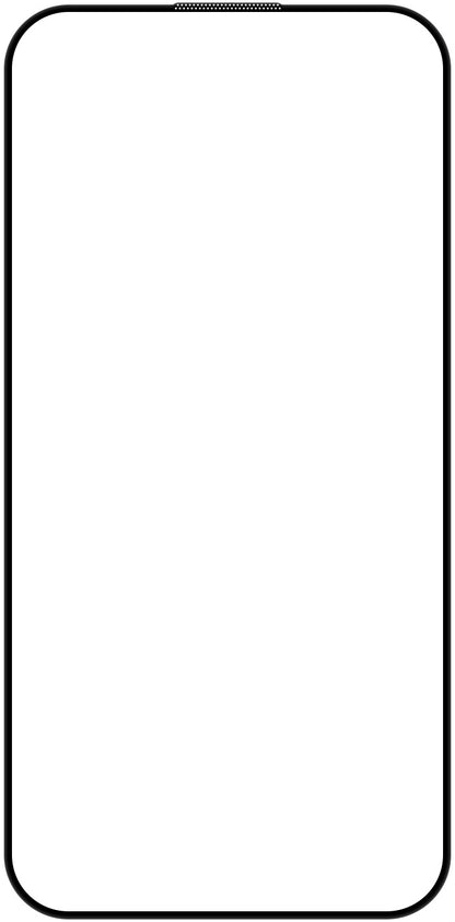 Bear HD Screen Protector for Apple iPhone 16, Tempered Glass, Full Glue, Black