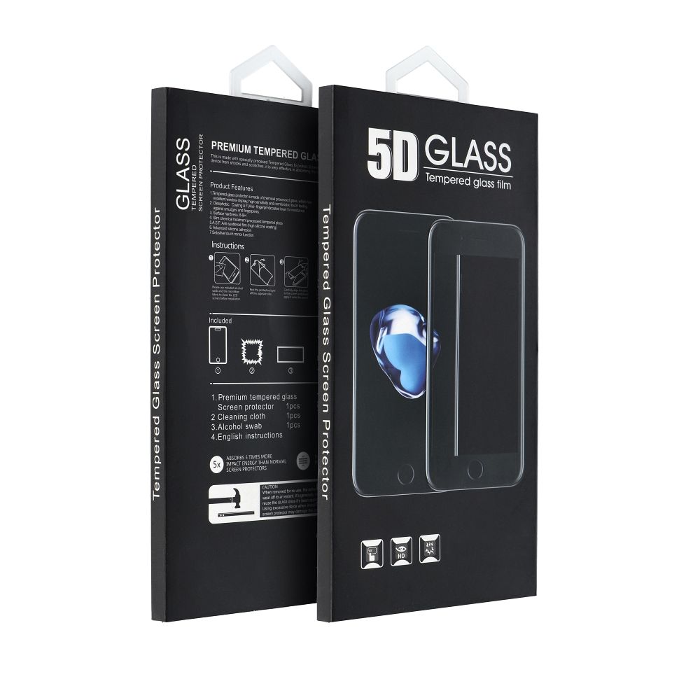 OEM Screen Protector Film for Xiaomi Redmi Note 14S, Tempered Glass, Full Glue, 5D, Black