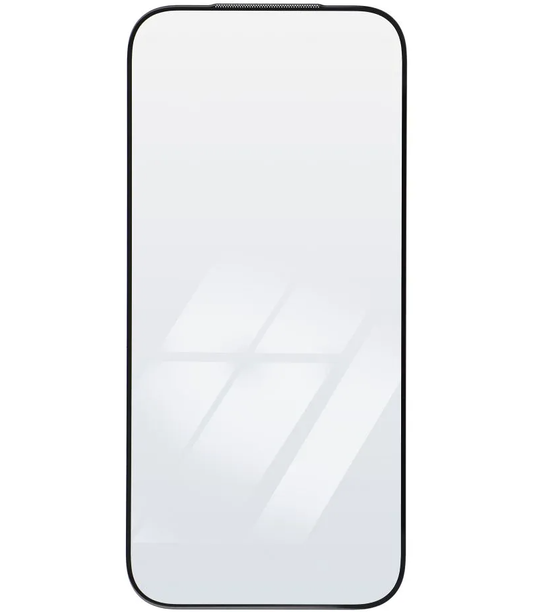 OEM Ultra Strong 45KG Screen Protector for Apple iPhone 15 Pro Max, Tempered Glass, Full Glue, 2.5D, Black