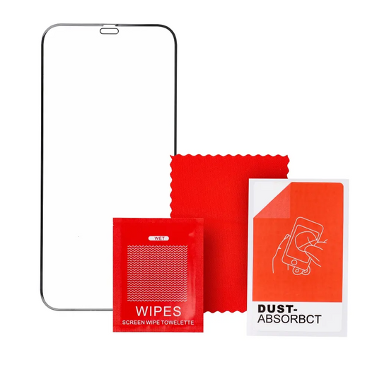 Veason PRO Screen Protector for Apple iPhone 16 / 15, Tempered Glass, Full Glue, 6D, Black