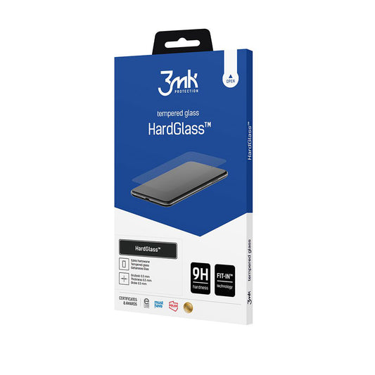 3MK HardGlass Screen Protector for Apple iPhone 13, Tempered Glass, Full Glue
