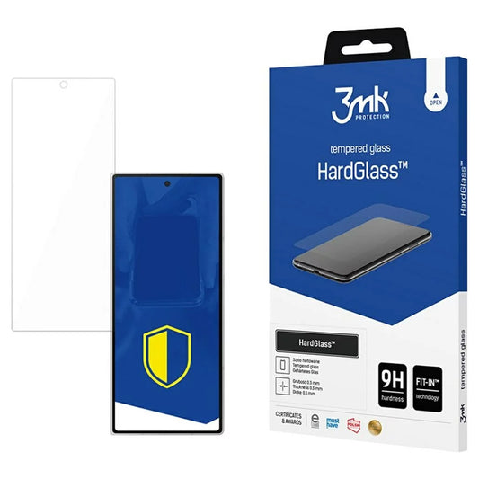 3MK HardGlass Screen Protector for Samsung Galaxy Z Fold7 F966, Tempered Glass, Full Glue
