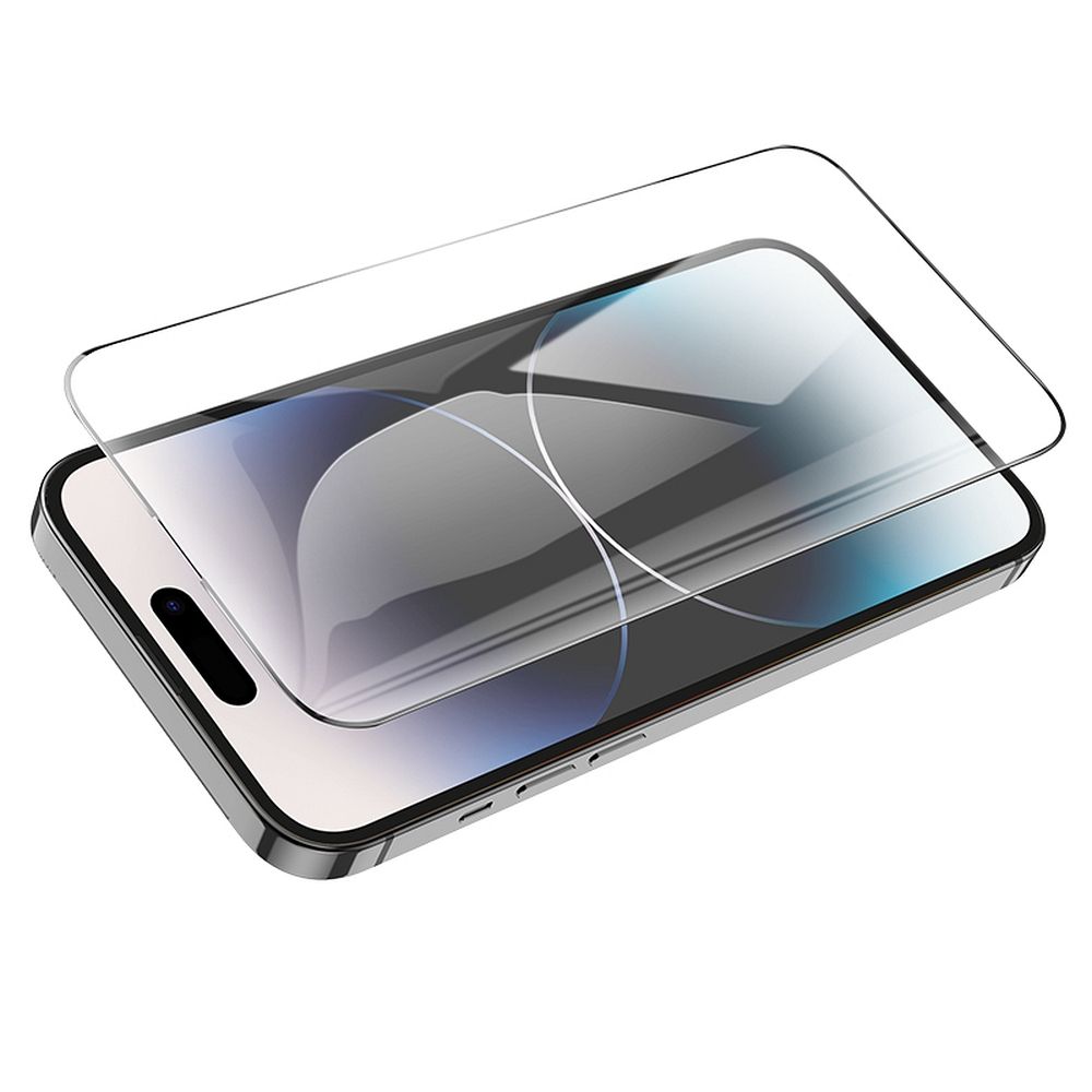 HOCO Screen Protector for Apple iPhone 14 Pro Max, Tempered Glass, Full Glue, Set of 25 pieces, Black