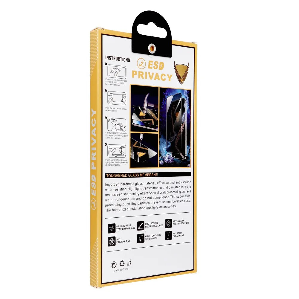OG Premium Privacy Screen Protector for Samsung Galaxy A55 5G A556 / A35 5G A356, Tempered Glass, Full Glue, 6D