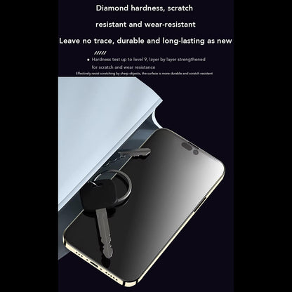 Anank 1X Reinforced Anti-Fingerprint Screen Protector for Apple iPhone 16 Pro, Tempered Glass, Full Glue, 2.5D, Black