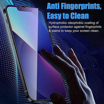 Anti Blue Light Anank 5X Reinforced Screen Protector for Apple iPhone 17, Tempered Glass, Full Glue, 2.5D, Black