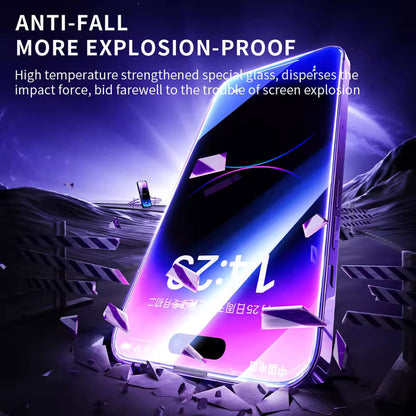 Blueo Anti-Static HD Screen Protector Film for Apple iPhone 11 Pro / XS / X, Tempered Glass, Full Glue, Black
