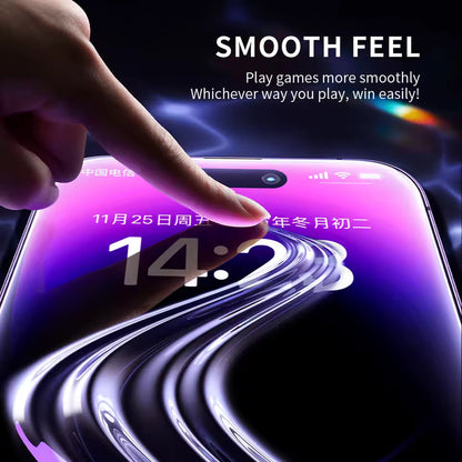 Blueo Anti-Static HD Screen Protector Film for Apple iPhone 11 Pro / XS / X, Tempered Glass, Full Glue, Black