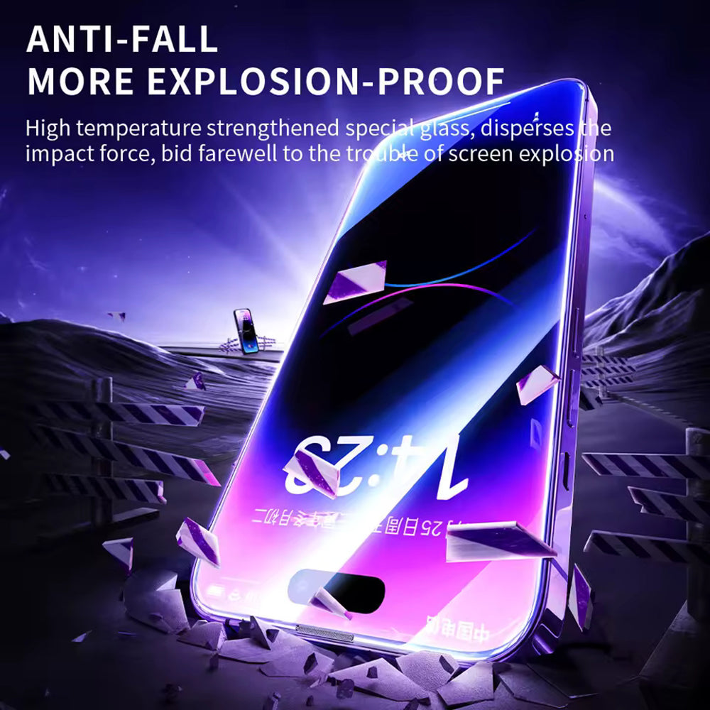Blueo Anti-Static HD Screen Protector Film for Apple iPhone 11 / XR, Tempered Glass, Full Glue, Black