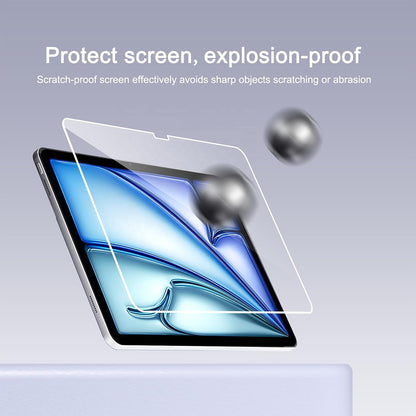 Blueo HD Screen Protector Film for Apple iPad Air 11 (2024), Tempered Glass, Full Glue