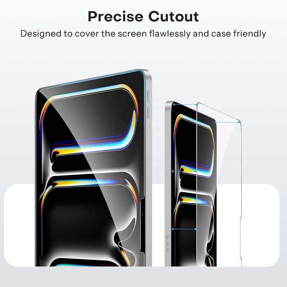 Blueo HD Screen Protector Film for Apple iPad Air (2022) / Pro 11 (2021) / Air (2020) / Pro 11 (2020), Tempered Glass, Full Glue