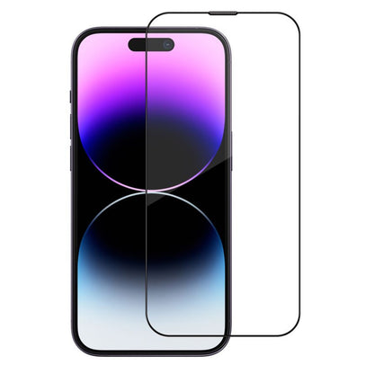 Blueo Sapphire Applicator Pro Screen Protector Film for Apple iPhone 16 Pro Max, Tempered Glass, Full Glue, Black