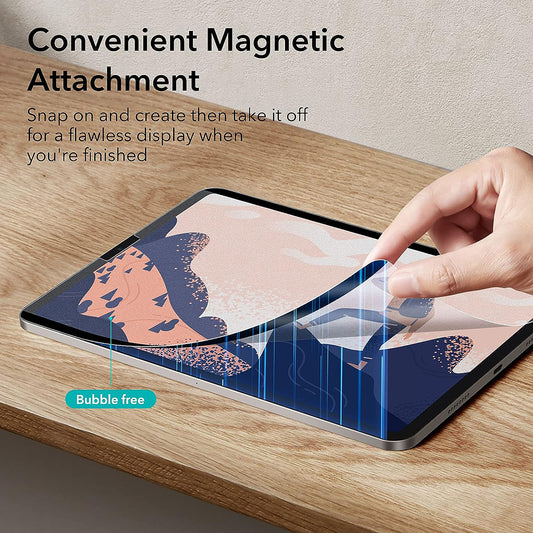ESR Paper Feel Magnetic Screen Protector for Apple iPad Air 13 (2025) / Air 13 (2024), Plastic