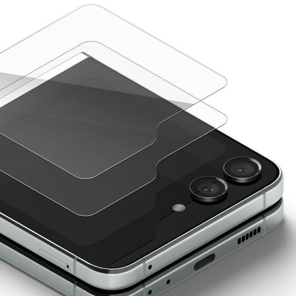 Ringke Exterior Screen Protector for Samsung Galaxy Z Flip5 F731, Tempered Glass, Full Glue, Set of 2 Pieces