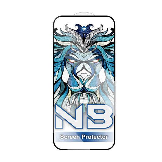 Lito NB Screen Protector for Apple iPhone 17 / 16 Pro, Tempered Glass, Full Glue, Black