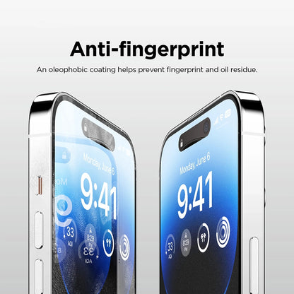 Anank 5X Reinforced Matte Screen Protector for Apple iPhone 17 Air, Tempered Glass, Full Glue, 2.5D, Black