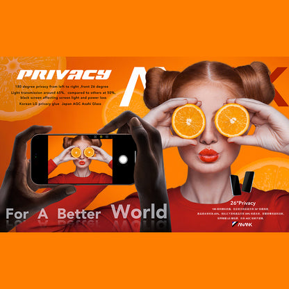 Anank 5X Reinforced 180 Privacy Screen Protector for Apple iPhone 17 Pro Max, Tempered Glass, Full Glue, 2.5D