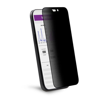 Anank 5X Reinforced 360 Privacy Screen Protector for Apple iPhone 17, Tempered Glass, Full Glue, 2.5D