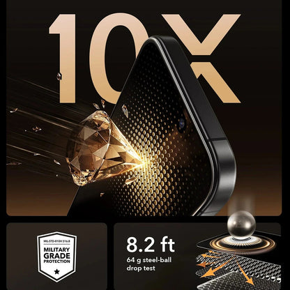 Privacy Screen Protector ESR UltraFit Armorite Pro for Apple iPhone 17 Pro Max, Tempered Glass, Full Glue, Set of 3 Pieces