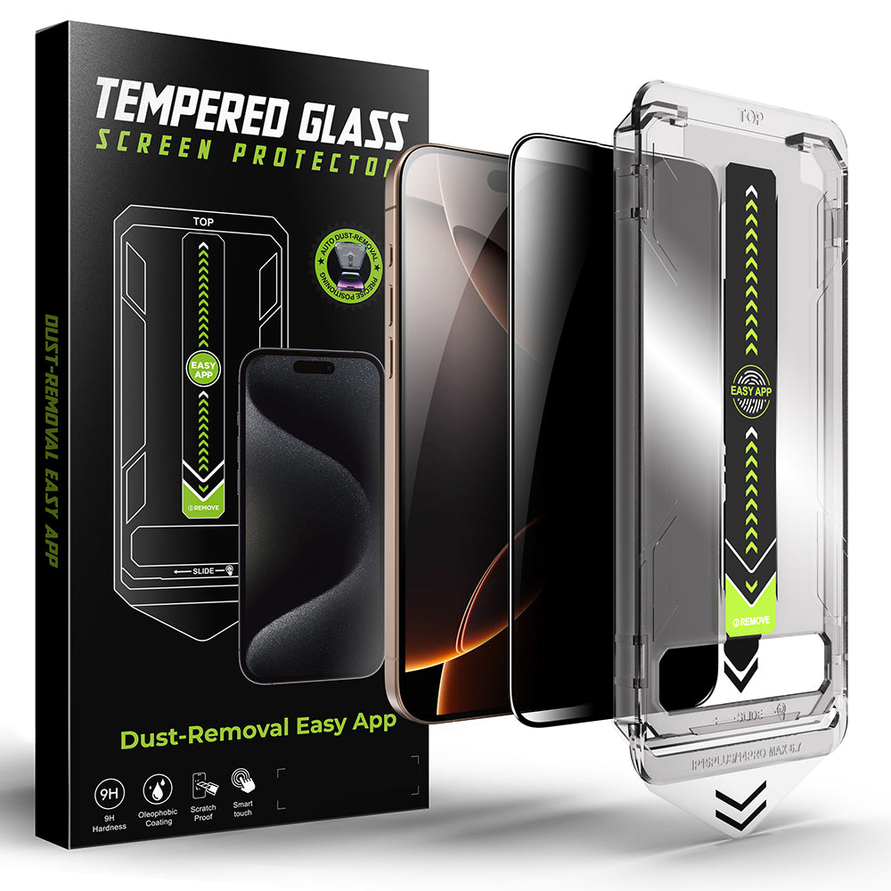 Privacy Screen Protector Techsuit TitanGlass for Apple iPhone 12 / 12 Pro, Tempered Glass, Full Glue