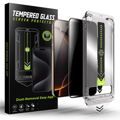 Privacy Screen Protector Techsuit TitanGlass for Apple iPhone 12 / 12 Pro, Tempered Glass, Full Glue
