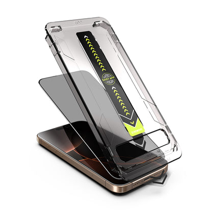 Privacy Screen Protector Techsuit TitanGlass for Apple iPhone 15 Pro, Tempered Glass, Full Glue, Set of 2 pieces