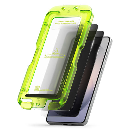 Ringke Easy Slide Screen Protector for Samsung Galaxy S26 Plus S947, Tempered Glass, Full Glue, Set of 2 Pieces, Black