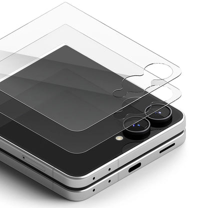 Ringke Pro Exterior Screen Protector for Samsung Galaxy Z Flip8 F776, Tempered Glass, Full Glue, Set of 2 pieces