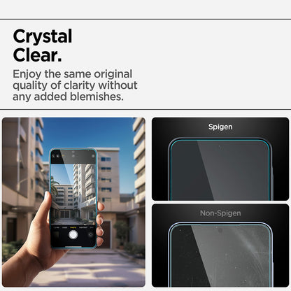 Spigen GlastR EZ FIT HD Screen Protector for Samsung Galaxy A37 5G / A36 A366, Tempered Glass, Full Glue AGL11365