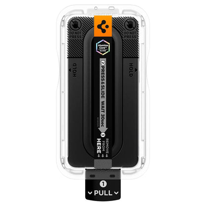 Spigen GlastR EZ FIT Pro HD Screen Protector for Samsung Galaxy S26 FE S741, Tempered Glass, Full Glue, Set of 2 pieces AGL11811