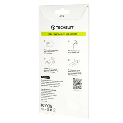 Techsuit Screen Protector Film for Xiaomi Redmi Note 17 Pro / Note 17 Pro Max, Tempered Glass, Full Glue, 111D, Black