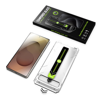 Techsuit TitanGlass CrystalHD Screen Protector for Samsung Galaxy S25 S931 / S24 S921, Tempered Glass, Full Glue, Set of 2 pieces