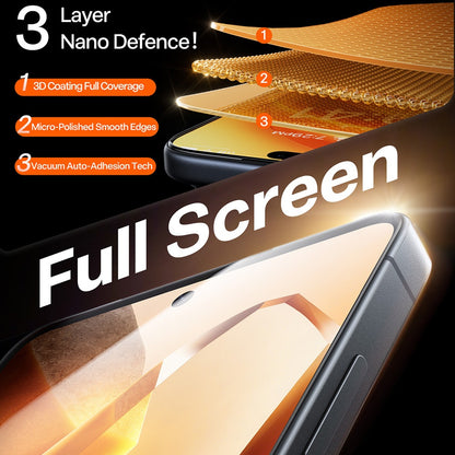 Torras GlassGo Install Master Screen Protector for Samsung Galaxy S26 S942, Tempered Glass, Full Glue, Transparent