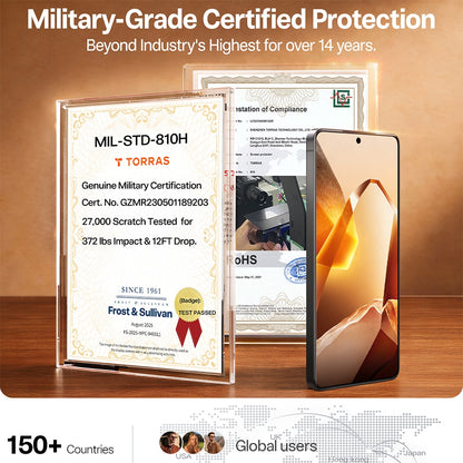 Torras GlassGo Install Master Screen Protector for Samsung Galaxy S26 S942, Tempered Glass, Full Glue, Transparent