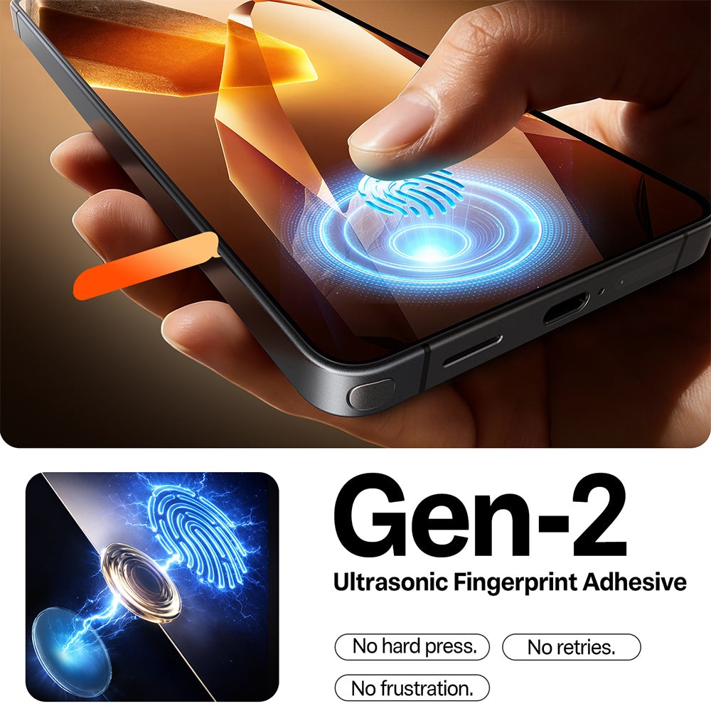 Torras GlassGo Install Master Screen Protector for Samsung Galaxy S26 S942, Tempered Glass, Full Glue, Transparent