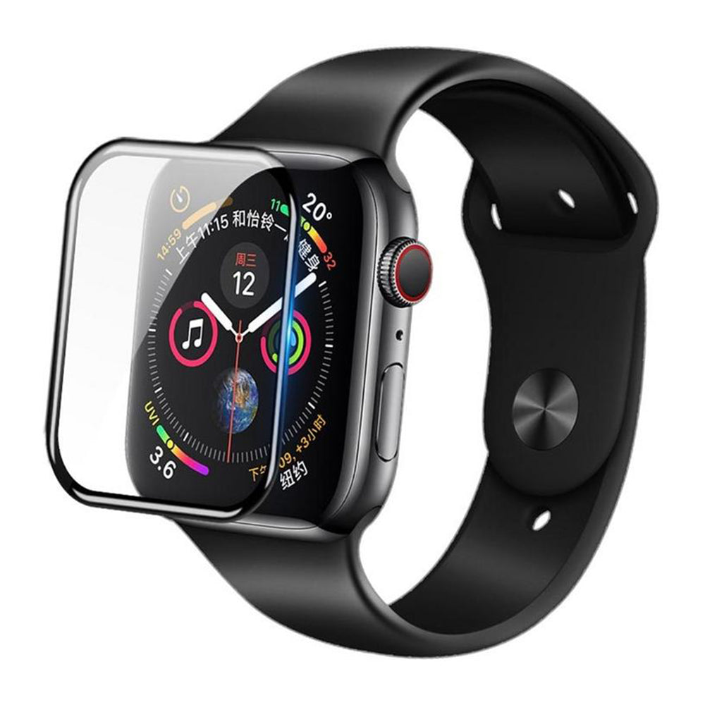 Blueo High Molecule Protective Film for Apple Watch 8 / 7 41mm Series, Tempered Glass, Black