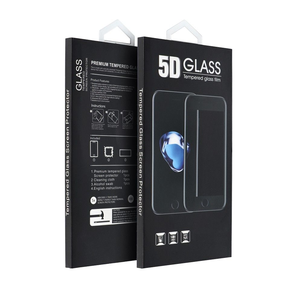 OEM Screen Protector Film for Apple iPhone 17e / 16e / 14 / 13 Pro, Tempered Glass, Full Glue, Black