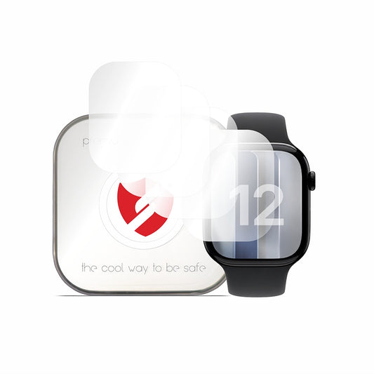 Smart Protection Premium Classic Screen Protector for Apple Watch Series 12 42mm, Set of 4 pieces, Plastic