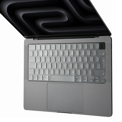 Techsuit PureTypeX Keyboard Protection Case for Apple MacBook Pro 14 (2021 - 2024) / Air 13 (2022 - 2025) / Air 15 (2022 - 2025), Transparent