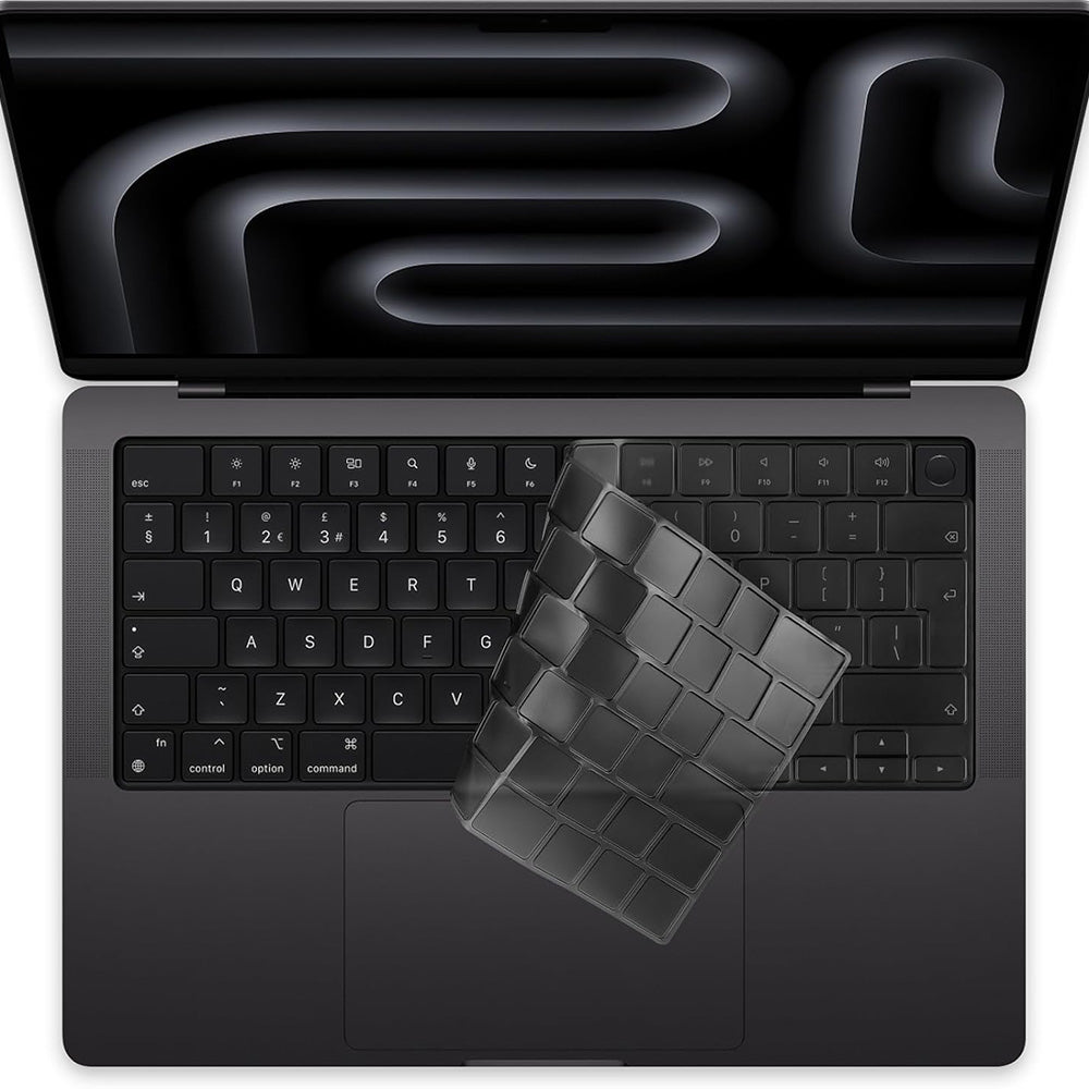 Techsuit PureTypeX Keyboard Protection Case for Apple MacBook Pro 14 (2021 - 2024) / Air 13 (2022 - 2025) / Air 15 (2022 - 2025), Transparent