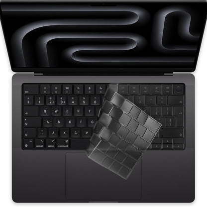 Techsuit PureTypeX Keyboard Protection Case for Apple MacBook Pro 14 (2021 - 2024) / Air 13 (2022 - 2025) / Air 15 (2022 - 2025), Transparent