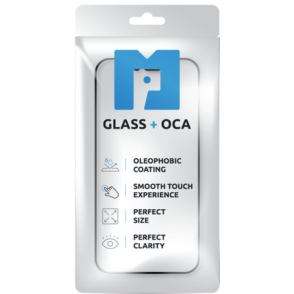 Screen Glass + OCA MP compatible with Apple iPhone 15, Black