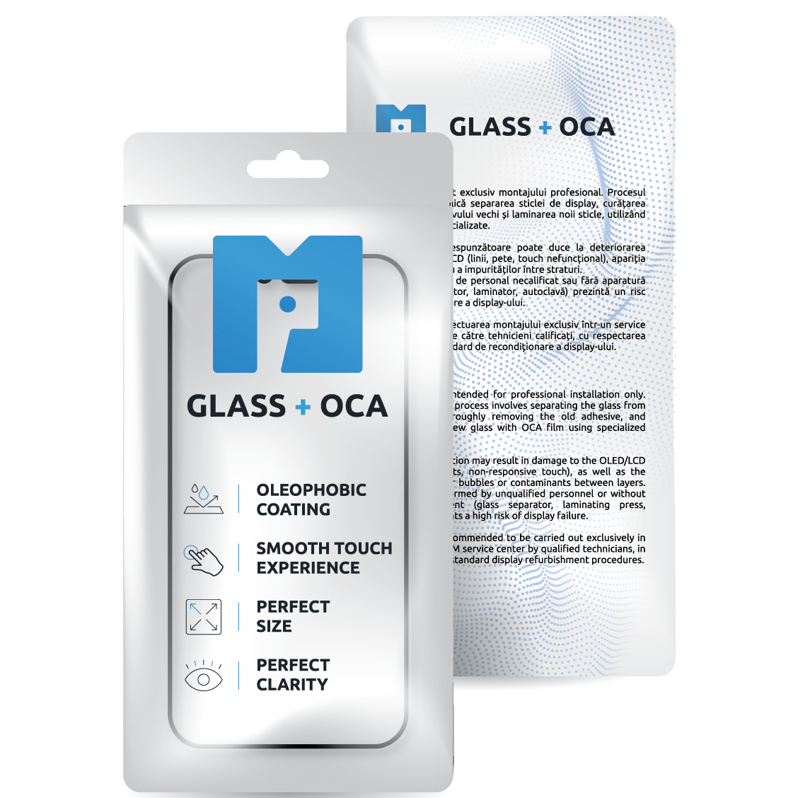 Screen Glass + OCA MP compatible with Apple iPhone 12 Pro Max, Black