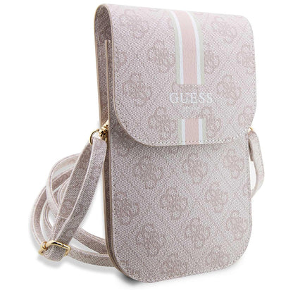 Universal Phone Bag, Guess, 4G Stripes, Pink