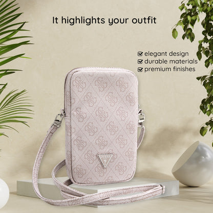 Universal Phone Bag, Guess, Triangle 4G, Pink